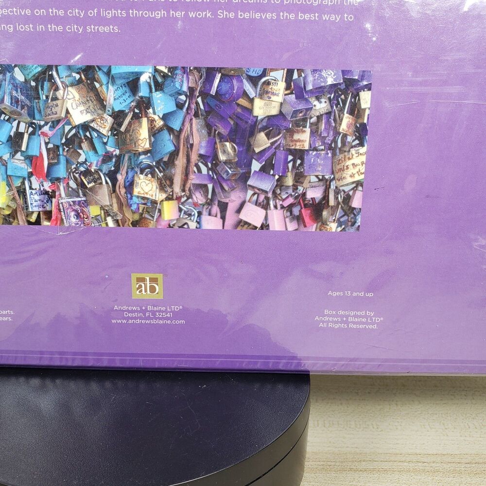 Andrews + Blaine LTD, #2844 Paris Love Locks Panorama Puzzle, 1000 Pieces New - Picture 15 of 16